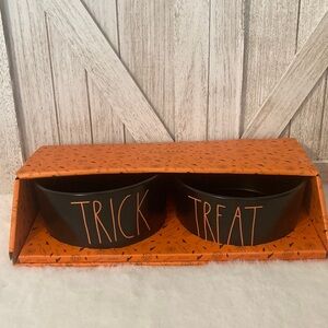 Rae Dunn Halloween Trick or Treat Pet Bowls